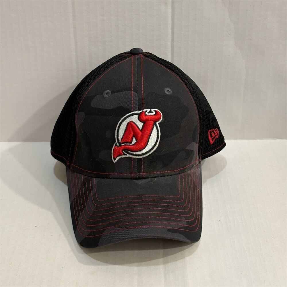 New Era 39THIRTY New Jersey Devils NHL Camo Flex Fit Hat Cap Size S